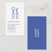Carte De Visite Outils Dentiste (Devant / Derrière)