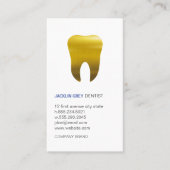 Carte De Visite Outils Dentiste | Gold Tooth (Devant)