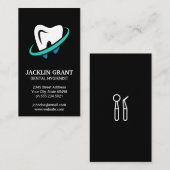 Carte De Visite Outils Dentiste | Icône dent (Devant / Derrière)