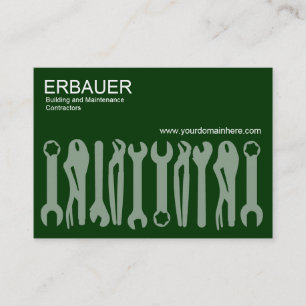 Carte De Visite Outils du commerce (Chubby v2) - Vert foncé