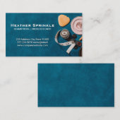 Carte De Visite Outils du kit de couture | Arrière-plan (Devant / Derrière)