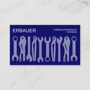 Carte De Visite Outils du métier - Nuances de bleu