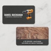 Carte De Visite Outils électriques | Construction | Entrepreneur c (Devant / Derrière)
