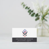 Carte De Visite Outils en barrette | Cuir (Debout devant)