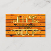 Carte De Visite Outils en or bois construction de navire photo cod (Devant)