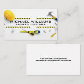 Carte De Visite Outils et équipement de construction | Bande de mi (Devant / Derrière)