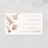 Carte De Visite Outils et fournitures de nettoyage ménager et mais (Dos)