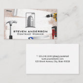 Carte De Visite Outils et matériel d'alimentation de construction (Devant / Derrière)