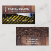 Carte De Visite Outils et véhicules de construction (Devant / Derrière)