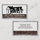 Carte De Visite Outils généraux de l'entrepreneur | Développeur de (Devant / Derrière)