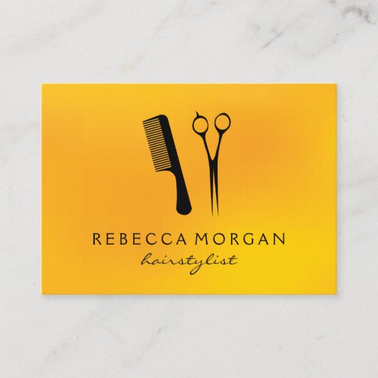 Carte De Visite Outils Hairstyliste (Devant)
