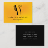 Carte De Visite Outils Hairstyliste (Devant / Derrière)