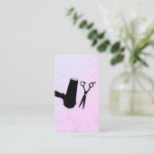 Carte De Visite Outils Hairstyliste (Debout devant)