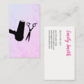 Carte De Visite Outils Hairstyliste (Devant / Derrière)