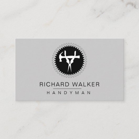 Carte De Visite Outils Handyman Mécanique Automobile Carpenter Ind (Devant)