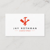 Carte De Visite Outils Handyman modernes Accueil Amélioration (Devant)