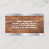 Carte De Visite Outils main | Bois et métaux (Dos)