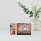 Carte De Visite Outils main | Construction | Bois de brique (Debout devant)