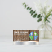 Carte De Visite Outils main de construction icônes | Bois (Debout devant)