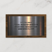 Carte De Visite Outils main de construction | Métal aluminium | Bo (Dos)