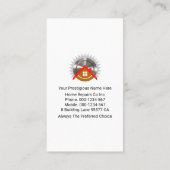 Carte De Visite Outils main main en calques blancs Brown (Dos)