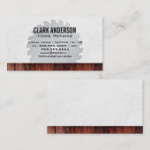 Carte De Visite Outils matériels | (Devant / Derrière)