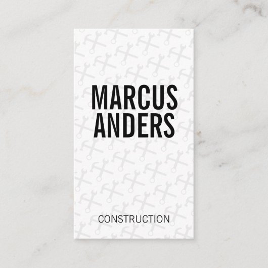 Carte De Visite Outils matériels (Devant)