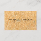 Carte De Visite Outils matériels | Acier | Bois pressé (Dos)