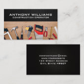 Carte De Visite Outils matériels | Bois | Fibre de carbone (Devant / Derrière)
