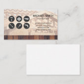 Carte De Visite Outils matériels | chantier de construction (Devant / Derrière)