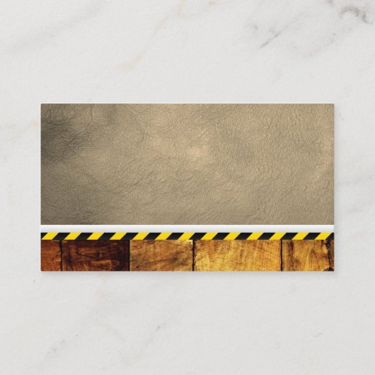 Carte De Visite Outils matériels | Construction | Cuir en bois (Dos)