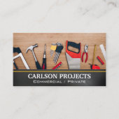 Carte De Visite Outils matériels | Construction de menuiserie (Devant)