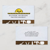 Carte De Visite Outils matériels de construction (Devant / Derrière)