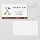 Carte De Visite Outils matériels | Découpe en bois (Devant / Derrière)