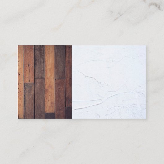 Carte De Visite Outils matériels | Handyman | Bois et mur peint (Dos)