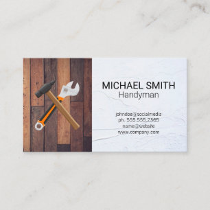 Carte De Visite Outils matériels   Handyman   Ouvrier de construct