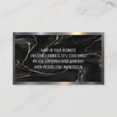 Carte De Visite Outils matériels | Icône d'accueil | Acier de marb (Dos)