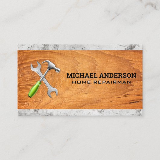 Carte De Visite Outils matériels | Matériel de construction (Devant)