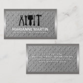 Carte De Visite Outils matériels | Métal plaqué acier (Devant / Derrière)