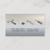 Carte De Visite Outils matériels | Texture métallique (Dos)