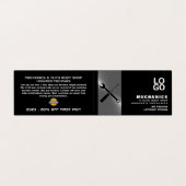 Carte De Visite Outils mécaniques, Auto Mécanique & Réparations, d (Extérieur déplié)