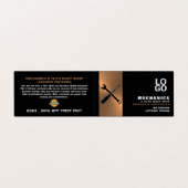 Carte De Visite Outils mécaniques, Auto Mécanique & Réparations, d (Extérieur déplié)