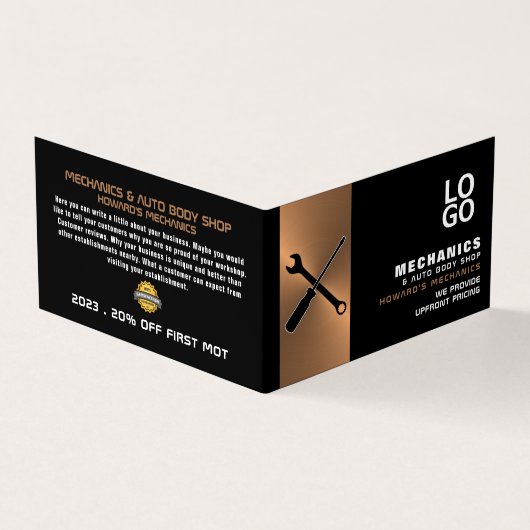 Carte De Visite Outils mécaniques, Auto Mécanique & Réparations, d (Extérieur)