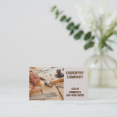 Carte De Visite Outils mécaniques Construction menuisier menuiseri (Debout devant)