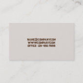 Carte De Visite Outils mécaniques Construction menuisier menuiseri (Dos)