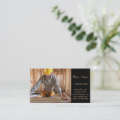 Carte De Visite Outils mécaniques Construction menuisier menuiseri (Debout devant)