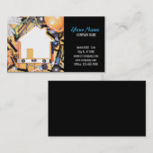 Carte De Visite Outils mécaniques Manufacture de menuiserie (Devant / Derrière)