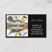 Carte De Visite Outils mécaniques Manufacture de menuiserie (Devant)