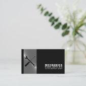 Carte De Visite Outils mécaniques, mécanique automobile et réparat (Debout devant)