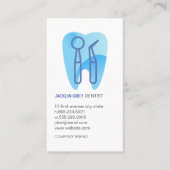 Carte De Visite Outils pour dentistes et logo pour dents (Devant)